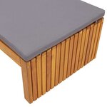 vidaXL Transat 1-personne Marron 200 x 55 x 94cm Bois d'acacia massif