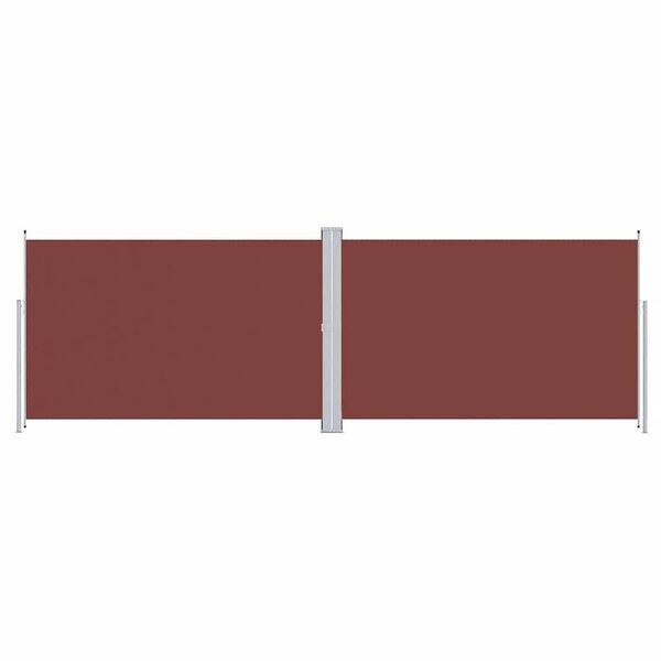 vidaXL Auvent latéral rétractable Marron 200x600 cm