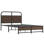 vidaXL Cadre de lit sans matelas 120x200 cm chêne marron