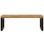 vidaXL Table basse 100x50x35 cm Bois de manguier solide et acier