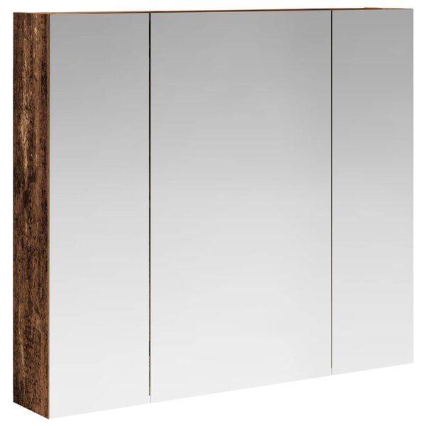 vidaXL Armoire Miroir de Salle de Bain Bois ancien 80 x 14.5 x 70 cm