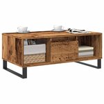 vidaXL Table basse vieux bois 90x50x36 5 cm bois d'ingénierie