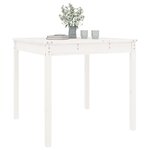 vidaXL Table de jardin blanc 82 5x82 5x76 cm bois massif de pin