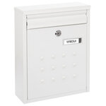 Boîte aux Lettres en Acier  Dime V1321  Regroupable  Fond Étroit  Blanc