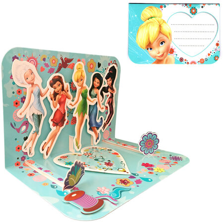 Carte 3d disney - amies fairies