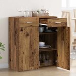 vidaXL Armoire de rangement Bois ancien 80 x 42.5 x 93.5 cm