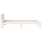 vidaXL Cadre de lit Blanc 100 x 200 cm Bois de pin massif