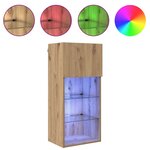 vidaXL Meubles TV muraux 2 Pièces Chêne artisanal 40 5 x 30 x 90 cm