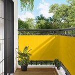 vidaXL Écran de balcon Jaune 100 x 600 cm Tissu Oxford