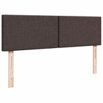 VidaXL Cadre de lit ottoman avec matelas marron foncé 140x200 cm tissu
