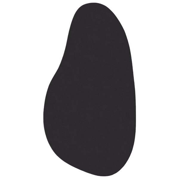 vidaXL Tapis Noir 80 x 150 cm Polyester