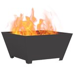 vidaXL Braise Noir 80 x 80 x 40 cm Acier