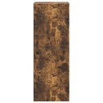 vidaXL Armoire Murale Chêne fumé 33 x 34 5 x 90 cm Bois d'ingénierie