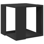vidaXL Table basse noir 32x32x30 cm bois d'ingénierie