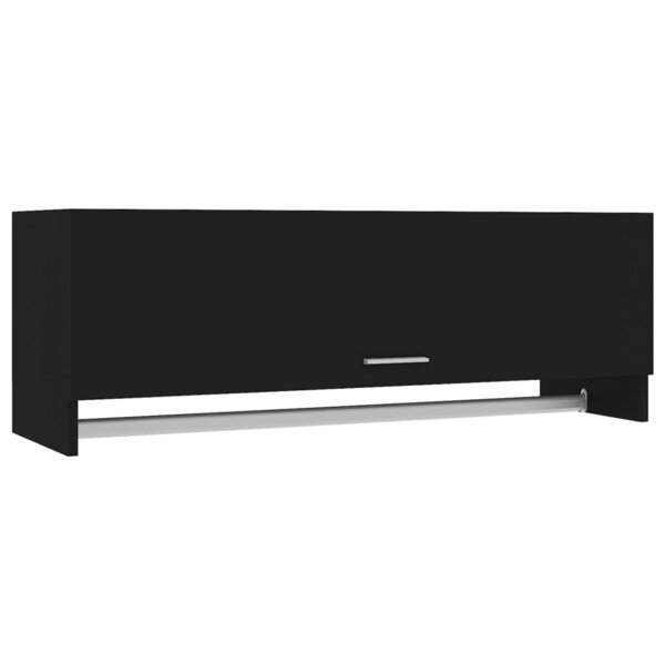 vidaXL Garde-robe noir 100x32 5x35 cm bois d'ingénierie