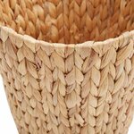 vidaXL Bacs à papier 2 Pièces Naturel 26 x 26 x 29 cm Jacinthe d'eau