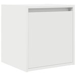 vidaXL Table de chevet murale blanc 38x34x40 cm