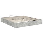 vidaXL Cadre de lit ottoman Gris béton 160 x 200 cm Bois d'ingénierie