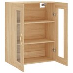 vidaXL Armoire murale chêne sonoma 69 5x34x90 cm