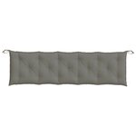 vidaXL Coussin de banc de jardin gris foncé mélangé 180x50x7 cm tissu