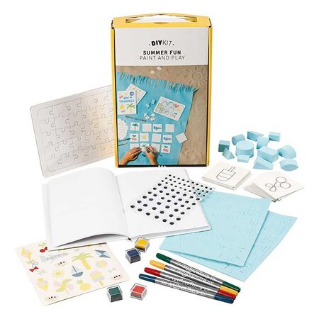 Kit DIY - Puzzle  carnet et jeu Summer fun