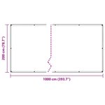 vidaXL Couverture végétale avec œillets 2x10 m PVC