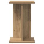 vidaXL Support de Plante 2 pièces Chêne artisanal 25 x 25 5 x 40 5 cm