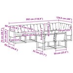 vidaXL Ensemble de canapés d'extérieur 8 pc Naturel et gris clair