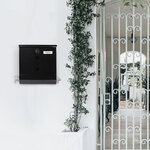 Boîte aux Lettres en Acier avec Porte-journaux  Chance E7004  Noir