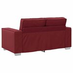 vidaXL Canapé Bordeaux 160 x 78 x 84 cm tissu