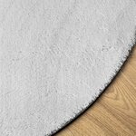 vidaXL Tapis HUARTE à poils courts doux et lavable gris Ø 200 cm