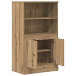 vidaXL Buffet haut chêne artisanal 60x35 5x103 5 cm bois d'ingénierie