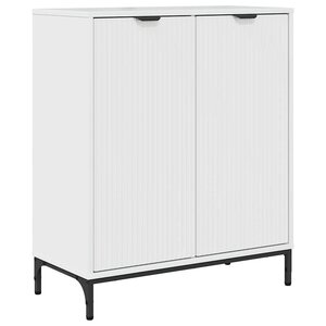 vidaXL Buffet Blanc brillant 69 5 x 33 x 82 cm Bois d'ingénierie
