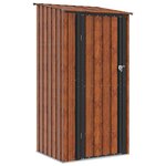 vidaXL Cabanons de jardin Marron 103 x 86 x 200 cm Métал