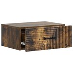 vidaXL Cabinet de chevet mural Chêne fumé 49 x 34 5 x 20 cm
