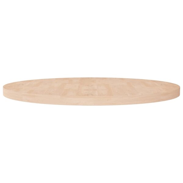 vidaXL Dessus de table rond Ø90x4 cm Bois de chêne massif non traité