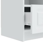 vidaXL Meuble TV Blanc 102 x 34 5 x 47 cm Bois d'ingénierie