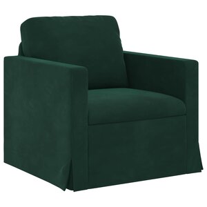 vidaXL Canapé Vert foncé 78 x 78 x 80 cm Velours