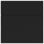 vidaXL Canapé-lit pliable 180 x 67 x 45 cm Noir