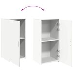 vidaXL Armoire de rangement blanc 50x45x103 5 cm bois d'ingénierie