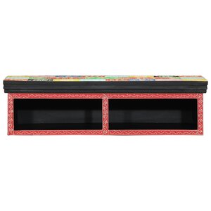 Meuble TV suspendu vidaXL Multicolore 80x30x22 cm en bois d'ingénierie