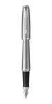 PARKER Urban Stylo plume, Métro métallique, attributs chromés, Plume fine, en écrin