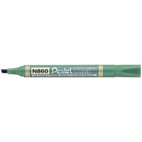 Marqueur permanent pentel permanent marker pointe biseautée  vert pentel