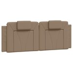 vidaXL Cadre de lit avec LED sans matelas cappuccino 140x200 cm