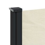 vidaXL Auvent latéral rétractable crème 220x600 cm