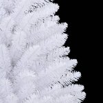 vidaXL Sapin de Noël artificiel à charnières avec support blanc 120 cm