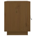 vidaXL Table de chevet Marron miel 40x34x45 cm Bois de pin massif