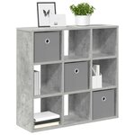 vidaXL Buffet Gris béton 73 5 x 24 x 69 5 cm