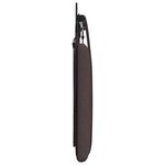 vidaXL Tête de lit suspendue Marron foncé Tissu