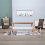 vidaXL Chaises à manger lot de 2 marron tissu